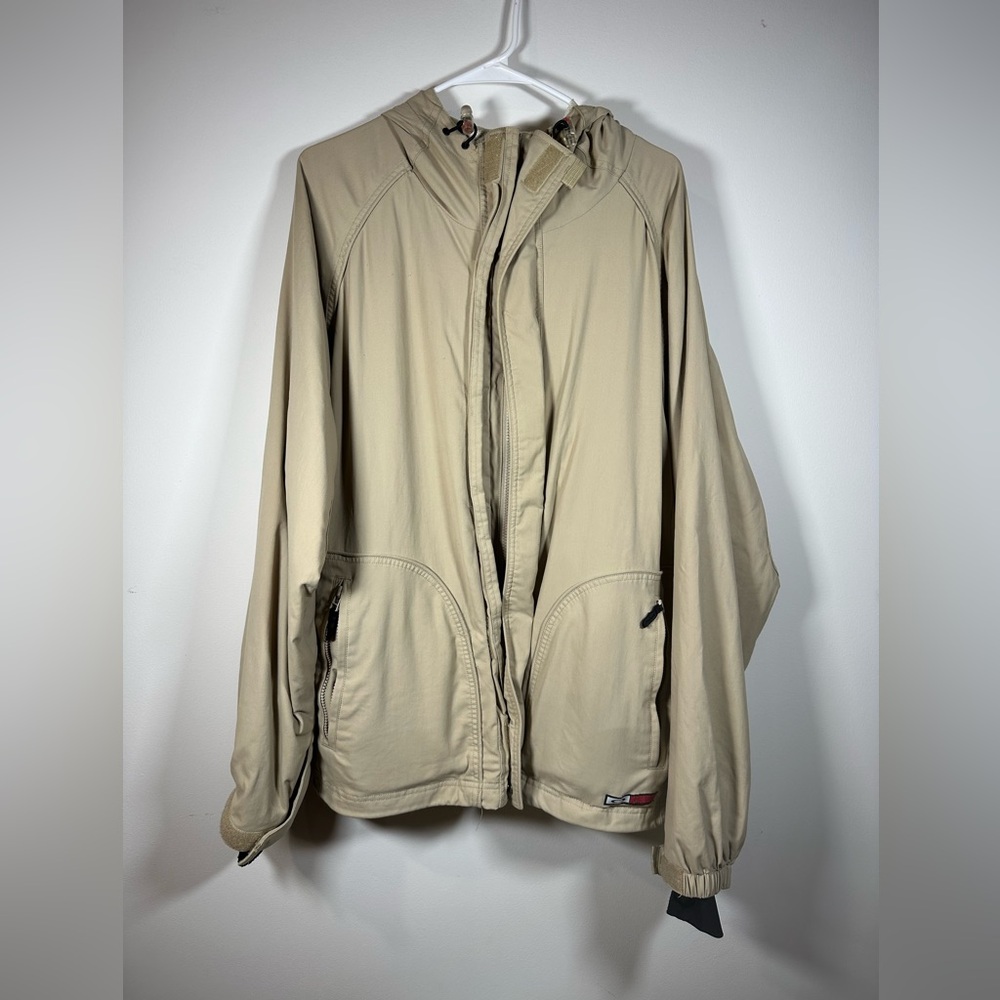 Vintage Oakley Software‎ Ski Jacket Nylon Lined Tan Khaki Mens Large Sportswear